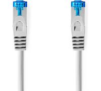 Câble réseau CAT6a | S/FTP | RJ45 mâle | RJ45 mâle | 0.50 m | Snagless | Rond | LSZH | Gris | Enveloppe