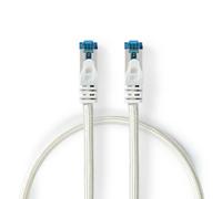Câble réseau CAT6a | S/FTP | RJ45 mâle | RJ45 mâle | 3.00 m | Snagless | Round | Braided / PVC | Silver | Carton avec fenêtre couverte