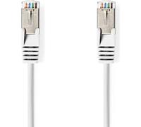 Câble réseau CAT6a | SF/UTP | RJ45 mâle | RJ45 mâle | 7.50 m | Rond | PVC | Blanc | Tag
