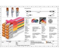 Câble Réseau Cat7 Cat 7 10 Gb/S Sftp 5X 0,5M - Rj45 Ethernet Lan Dsl Routeur Modem 5 Couleurs 03[CAB9166753]