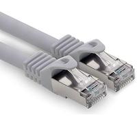 10 m - gris - 1 pièce câble Ethernet pour ordinateur CAT.7 câble réseau (câble brut) câble patch S-FTP LSZH PIMF 10GB s prise RJ45 Cat6a