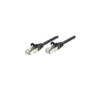Intellinet Network Patch Cable, Cat6, 5m, Black, CCA, U/UTP, PVC, RJ45, Gold Plated Contacts, Snagless, Booted, Lifetime Warranty, Polybag - Cordon