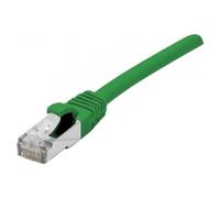 Câble réseau DEXLAN Cat6 RJ45 FTP 0.5m - Vert - Contacts plaqués or - Impédance d'entrée de sync. 100 Ohm
