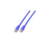 Câble réseau EFB Elektronik Cat6 5m U/UTP Bleu, Connecteurs RJ-45 mâle contacts Or, PVC, 10/100/1000Base-T(X), conforme RoHS, réf. K8104BL.5