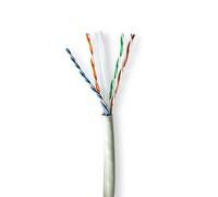 Câble réseau en rouleau | CAT6a | Solide | U/UTP | Cuivre | 305,0 m | Intérieur | Rond | LSZH | Gris | Boîte de tirage