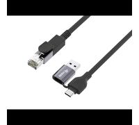 Câble réseau Equip 133103 RJ-45 vers USB Type-A/Type-C Gigabit Ethernet 1000 Mbit/s 3m noir
