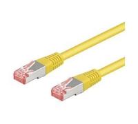 Goobay 68305 CAT 6 Câble de Liaison, S/FTP (PiMF), Jaune, 10m Longueur de Câble