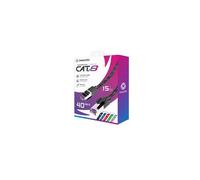 Câble ethernet RJ45 Oniverse Catégorie 8 15 m Noir