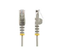Cable reseau Ethernet RJ45 Cat6 de 1,5 m - Cordon de brassage mince Cat 6 UTP sans crochet - Fil Gigabit gris (N6PAT150CMGRS) - Cordon de