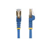 Cable reseau Ethernet RJ45 Cat6 de 10 m - Cordon de brassage blinde Cat 6 STP sans crochet - Fil Gigabit bleu (6ASPAT10MBL) - Cordon de raccordement
