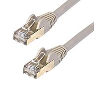 StarTech Câble Ethernet 10 m Cat6a – 10 Gbit/s STP RJ45 moulé sans crochet – Gris