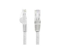 Câble réseau Ethernet RJ45 Cat6 de 30,48 m - UTP - Blanc - Cordon de raccordement - RJ-45 (M) pour RJ-45 (M) - 30.5 m - UTP - CAT 6 - sans crochet -
