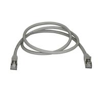 Câble réseau Ethernet RJ45 Cat6 sans crochet - 10m/STP/gris - Cordon de raccordement - RJ-45 (M) pour RJ-45 (M) - 10 m - STP - CAT 6a - moulé, sans