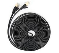 Câble réseau EVTSCAN 10 Gigabit Double Blindage CAT7 8-Core Twisted Pair Wire Accessoires informatiques(5M)