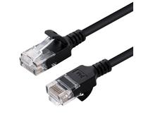 Câble réseau fin MicroConnect U/UTP CAT6 15 m noir non blindé, PVC, 4 x 2 x AWG