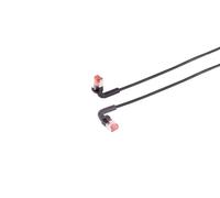 Câble réseau flexible Lanview CAT6A U/FTP 7,5 m Noir FLEX-ANGLE, LV-6AFTP-FLEX-A