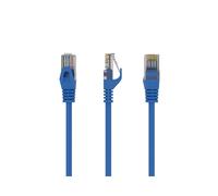 Câble réseau Gembird CAT6 U/UTP (UTP) 0.25m Bleu - Connecteurs RJ-45 Mâle-Mâle, Contacts Or, Cordon de brassage stranded, RoHS/CE