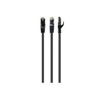 Câble Réseau Gembird Cat6a S/FTP 2m RJ45 Mâle/Mâle Contacts Or LSZH 27 AWG 250MHz Noir, Diamètre 5.8mm, Blindage Connecteur, Ref: PP6A-LSZHCU-BK-2M