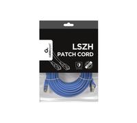 Câble réseau Gembird Cat6a S/FTP (S-STP) 10m Bleu, Connecteurs RJ-45 Mâle Plaqué Or, Blindage Aluminium, Gaine LSZH, 250MHz, AWG27