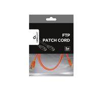 Câble réseau Gembird PP22-2M/R Cat.5e FTP 2m Rouge, connecteurs RJ-45 mâle, contacts plaqués or, certification ISO 9002/UL/DVE, RoHS