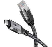 GOOBAY 70699 - Adaptateur réseau, câble, USB 3.1 type C, Gigabit Ethernet, 3 m