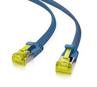Câble réseau Helos 205239 Cat6a U/FTP 2m RJ-45 vers RJ-45 blindage intégral bleu pour Ethernet 10 Gigabit