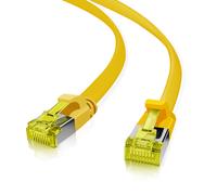 Câble réseau Helos 205250 Cat6a U/FTP 5m RJ-45 vers RJ-45 jaune format plat blindé