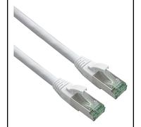 Câble réseau Helos 363753 Cat7 S/FTP 30m RJ-45 vers RJ-45 blanc blindage double pour Ethernet 10 Gigabit