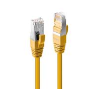 LINDY 47867 RJ45 Câble réseau, câble patch CAT 6a S/FTP 7.50 m jaune 1 pc(s)