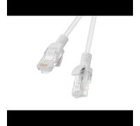 Câble Réseau Lanberg Cat5e U/UTP (UTP) 3m Gris - Connecteurs RJ-45 Mâle/Mâle, CCA 26AWG, 100MHz, Diamètre 4.8mm - PCU5-20CC-0300-S (Lot de 10)