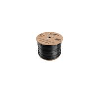 LANBERG Kabel INSTALACYJNY UTP, Kat. 5E, CU extérieur DRUT, 305M, Czarny