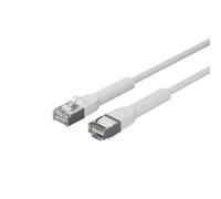 Câble réseau Lanview Cat6a U/FTP 0,5m blanc avec connecteur Flex-Angle orientable 90° 4 directions
