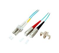 - Câble réseau - LC multi-mode (M) pour SC multi-mode (M) - 7.5 m - fibre optique - 50 / 125 microns - OM3 - beige