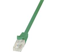 Câble réseau LogiLink CAT 5e U/UTP 0.25 m vert - CP1015U - 0.25 m - vert - [1x RJ45 mâle - 1x RJ45 mâle]