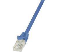 Câble réseau LogiLink CAT 5e U/UTP 0.50 m, bleu - CP1026U - 0.50 m - bleu - [1x RJ45 mâle - 1x RJ45 mâle]