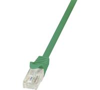 Câble réseau LogiLink CAT 5e U/UTP 0.50 m vert - CP1025U - 0.50 m - vert - [1x RJ45 mâle - 1x RJ45 mâle]