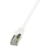 LogiLink EconLine - Cordon de raccordement - RJ-45 (M) pour RJ-45 (M) - 2 m - paire torsadée écrantée (F/UTP) - CAT 6 - moulé, sans crochet - blanc