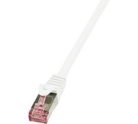 Câble réseau LogiLink CAT 6 S/FTP 15 m blanc - CQ2101S - 15.00 m - blanc - [1x RJ45 mâle - 1x RJ45 mâle]