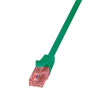 Câble réseau LogiLink Cat.6 U/UTP RJ-45 5 mètres vert non blindé pour Ethernet Gigabit CQ2075U