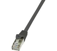 Câble réseau LogiLink CAT5 6F/UTP 0.50 m noir - CP2023S - [1x RJ45 mâle - 1x