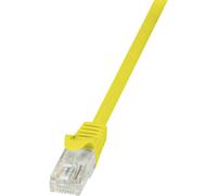 Câble réseau LogiLink CAT5e U/UTP 0.50 m jaune - CP1027U - 0.50 m - jaune - [1x RJ45 mâle - 1x RJ45 mâle]