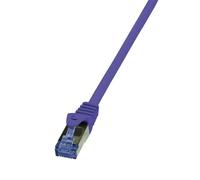 LogiLink Câble patch RJ45 CQ309VS - CAT 6a S/FTP 10 m violet ignifuge sans halogène