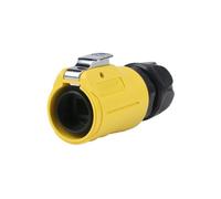 Câble réseau LP20, fiche aviation CAT6, interface de données jaune, adaptateur de câble réseau étanche RJ45(Male plug)