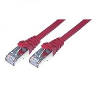 Câble réseau - MCL - FCC6BM-1M/R - 1 m - RJ-45 mâle - Catégorie 6 - Rouge