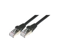 Câble réseau MCL RJ45 Cat6 Noir 3m - Connecteurs RJ45 mâle - FCC6BM-3M/N - Pour liaisons poste/prise murale et brassage Hub/Switch