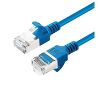Câble réseau MicroConnect CAT6A U-FTP Slim, LSZH, 0,50 m, bleu, V-FTP6A005B-SLIM