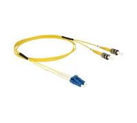 - Câble réseau - mode unique LC (M) pour mode unique ST (M) - 1 m - fibre optique - 9 / 125 micromètres - OS2 - sans halogène - jaune