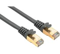 Câble Réseau (Patch, Ethernet Catégorie 5 Stp, Câble De 7,5 M, 1000 Mbit/S, Plaqué Or, Blindé, Par Exemple Pour Apple Tv 4, Smart Tv, Ordinateur Portable) Gris
