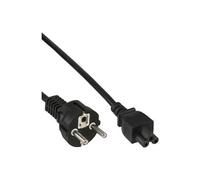 Câble réseau pour Notebook,, raccord de câbles en 3 pôl., noir, 0,3m