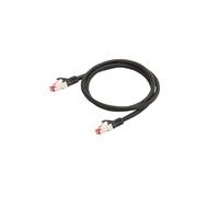 Câble Réseau Python 8063PY-005S Cat6 SF/UTP (S-FTP) 0.5m RJ-45 Plaqué Or, Conducteur Cuivre, Gaine Nylon/PVC, 250 MHz, Noir